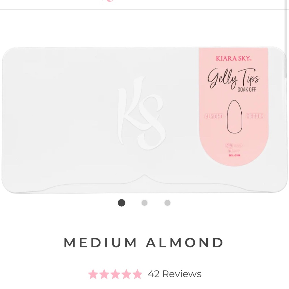 Kiara Sky Gelly Tips - Full Cover Medium Almond Tips